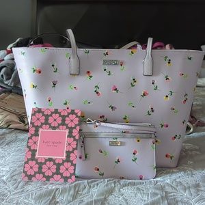 Kate Spade tote with wristlet